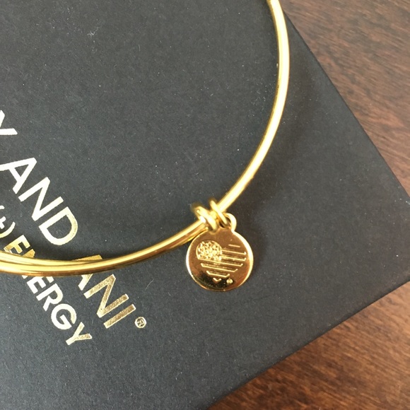 Alex and Ani Thankful Charm Bangle Bracelet - Picture 6 of 9